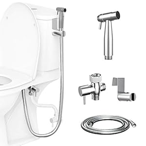 Handheld Bidet Sprayer for Toilet – Baby Cloth Diaper Sprayer, KDD Stainless Steel Spray Attachment with Hose for…