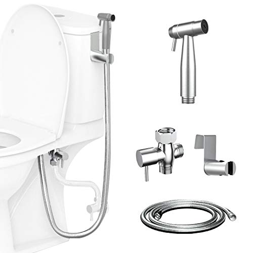 Handheld Bidet Sprayer for Toilet – Baby Cloth Diaper Sprayer, KDD Stainless Steel Spray Attachment with Hose for…