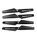 Coolplay® Syma Parts X5 X5C X5C-1 Propellers & Protector Guards & Landing Skids Included Mounting Screws for RC Mini Quadcopter Toy- Black and Red