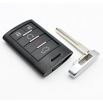 5 Buttons Keyless Entry Remote Key Fob Cover Key Shell for Cadillac DTS CTS STS XTS