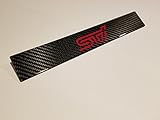 Subaru STI Carbon Fiber License Plate Delete WRX STI ONLY 2006 - 2018 (red)