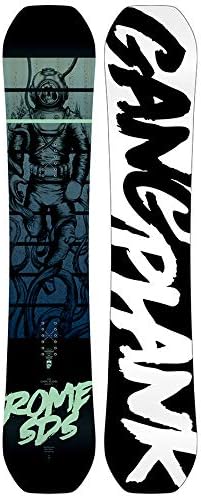 Rome Snowboards Gang Plank Snowboard, Black, 158