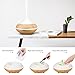 Aromatherapy Essential Oil Diffuser 4-IN-1 Cool Mist Ultrasonic Humidifier Wood Grain 200ML with 7 Colors LED Lights,Waterless Auto Shut-off for Home,Yoga,Spa,Bedroom,Baby Room by Aiho