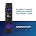 Philips Universal Companion Remote Control for Samsung, Vizio, LG, Sony, Roku, Apple TV, RCA, Panasonic, Smart TVs, Streaming Players, Blu-ray, DVD, 4 Device, Flip & Slide Roku, Black, SRP2024R/27thumb 3