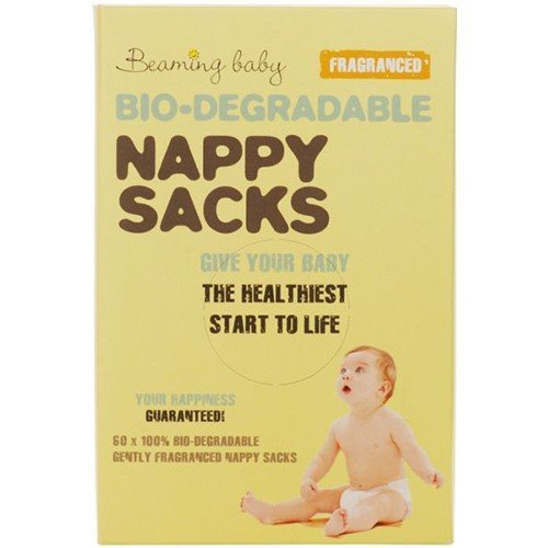 (12 PACK) - Beaming Baby - Nappy Sacks Fragranced | 60'spieces | 12 PACK BUNDLE by Beaming Baby