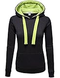 ZENNESSA Women's Active Fleece Long Sleeve Fave Pullover Hoodie
