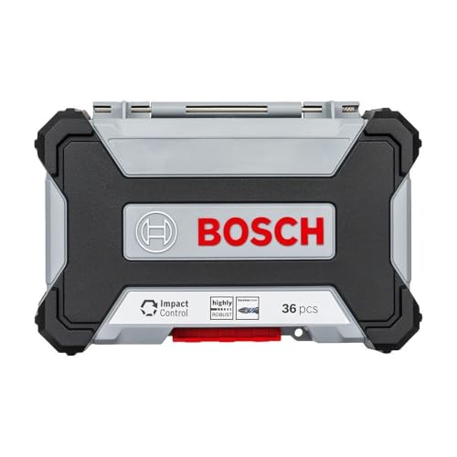 Bosch 36 tlg. Schrauberbit Set (Impact Control, Pick and Click, Professional Zubehör Schlagschrauber)