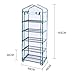Worth Mini Ourdoors Indoor Greenhouse, 5 Tier 5 Shelf and PVC Cover Green House with Wheels, Plant Tower for Growing Seeds, Seedlings, Tending Potted Plants