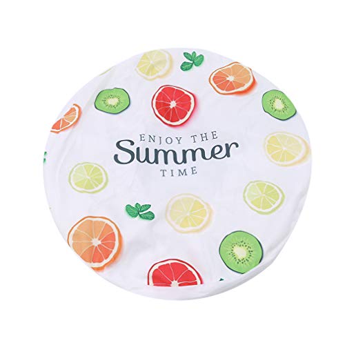 GUAngqi Round Electric Fan Dustproof Cover, Damp-Proof Cover for Pedestal Fan, Floor Fan, Table Fan, Wall Fan Decoration,Fruit Slice