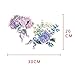 Runtoo Pink Peony Wall Decals Hydrangea Flower Wall Stickers Home Decoration Bedroom Living Room Wall Art Decor [8 Flowers]