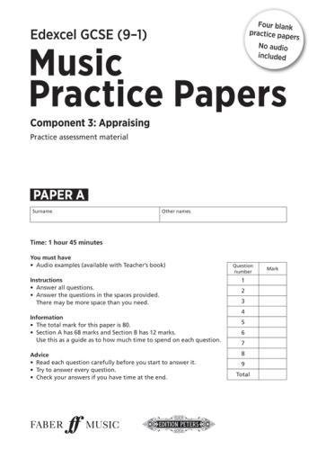 Edexcel Music GCSE Practice Papers