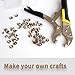 Heavy-Duty Snap Fastener Pliers (Adjustable Setter, 2 Interchangeable Dies) Snap Installation Set Hand Tools for Fastening, Replacing Metal Snaps, Repairing Boat Covers, Canvas