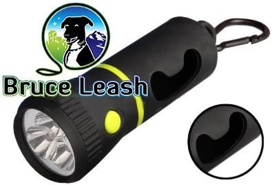 Poop Bag Holder with LED Flashlight