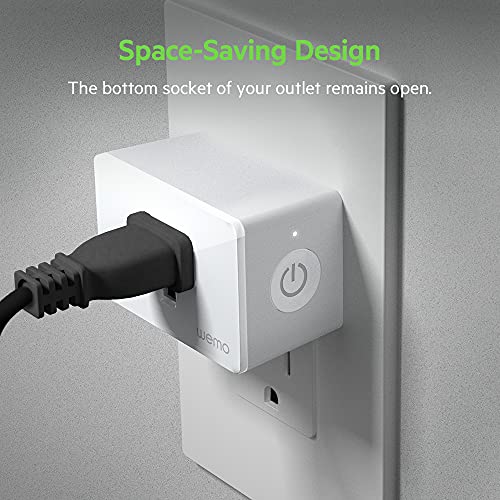 Wemo Smart Plug (Simple Setup Smart Outlet for Smart Home, Control