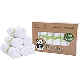 Pali Fabric Bamboo Washcloths | Premium Organic Bamboo Washcloths | Ultra Soft Face Towels | Hypoallergenic and Antibacterial | Perfect for Babies and Sensitive Skin | 10x10 (6 Pack)