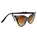zeroUV 50s Vintage Cat Eye Sunglasses for Women UV400 Embellished with Rhinestones, Pinup Girl & Rockabilly Accessories 50mm
