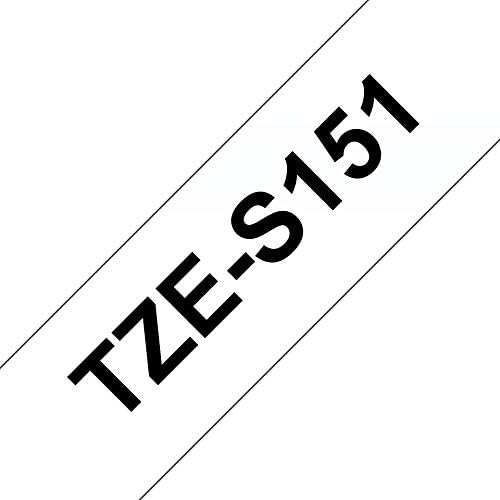 Brother TZe-S151, Extra strength adhesive, black on clear, Roll (2.4 cm x 8 m) 1 cassette(s) laminated tape - Image 3