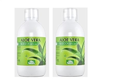 Alta Natura Aloe Vera Succo 2 Confezioni Da 1000 Ml
