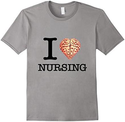 Mens Women's I Love Nursing T-shirt Scrub Tee |Gray's Anatomy Top Medium Slate