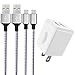 Wall Charger, Canyso 2.1A Dual Port USB Wall Charger Universal Power Adapter with 2-Pack 6ft Micro USB Cable Android Charger Cord for Samsung Galaxy S6/S7/Edge, Huawei,LG, HTC, Moto and More