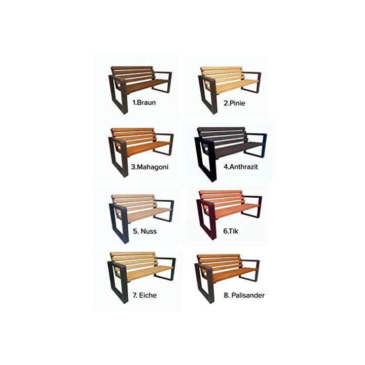 Sitzbank für Garten, Vorgarten, Park, Stadt, Dorf, Gemeinde, Holz