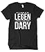Cybertela Men's It's Going to Be Legen Wait for It Dary T-Shirt (Black, Medium)