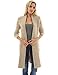 PattyBoutik Women Open Front Pocket Marled Knit Cardigan (Beige and Ivory Small)