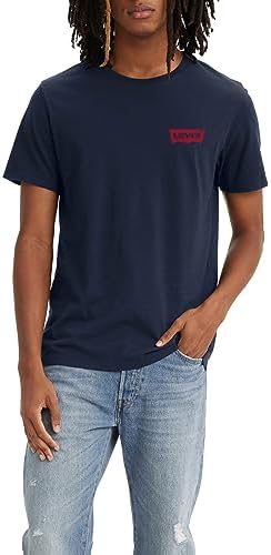 2-Pack Crewneck Graphic Tee, T-shirt Uomo, Multicolore ( Chesthit White / Dress Blues ), XL