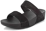 FitFlop Women's Shimmy Suede Slide Sandal, Black