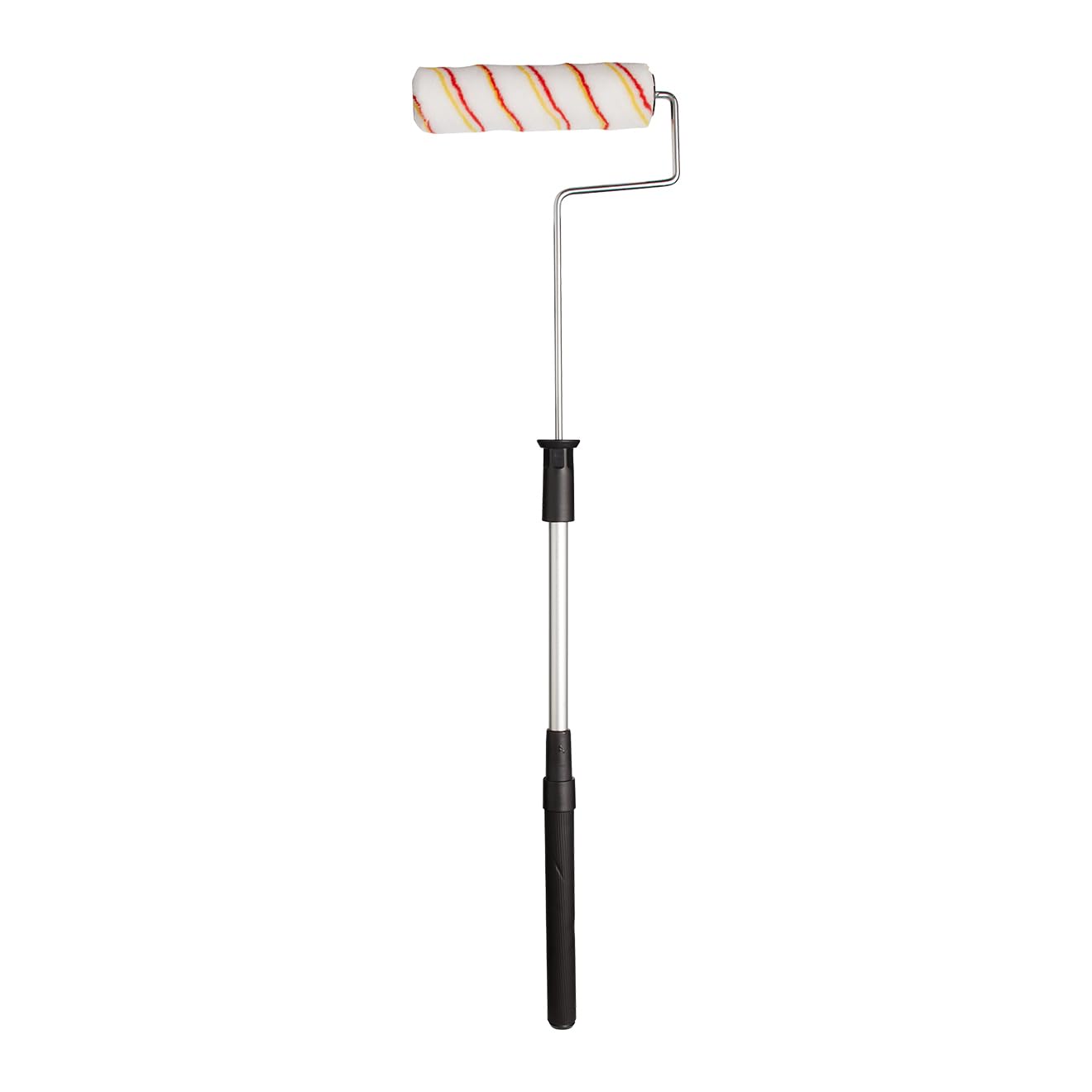 Fit For The Job 9 inch Telescopic Frame and Medium Pile Paint Roller for Painting with Emulsion Paints on Interior Walls and Ceilings, Extending Soft Grip Handle for Long Reach, 9"
