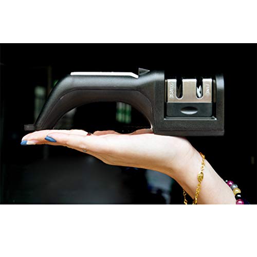 Brush Cup,LtrottedJ KnifeSharpener Quick Sharpener 3 Stages SharpenerKnife Grinder Silicone Rubber (Black)