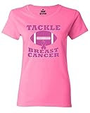 Shop4Ever® Tackle Breast Cancer Women's T-Shirt Breast Cancer Awareness Shirts