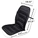 OxGord Heated Car Seat Cushion - Auto Seat Cover Warmer Auto Headed with Lumber Support - 12v Heating Pad - Ice Cold Winter Weather Protector Heater Temperature Controller for Cars, Trucks, Vans SUV