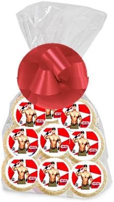 24pack WWE Jone Cena Party Favor / Gift Decorated Sugar Cookies