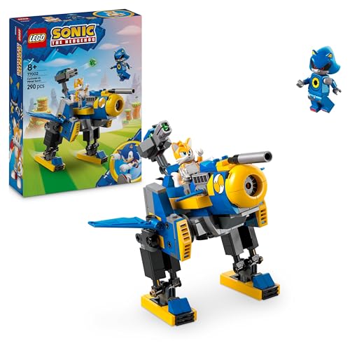 Sonic The Hedgehog Cyclone Contre Metal Sonic - Jeu de Construction avec Jouet Robot Collector et 2 Personnages du Jeu vidéo Dont Tails - Idée Cadeau pour garçons, Filles et Fans dès 8 Ans 77002
