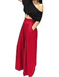 A ADILACA Wide Leg Pant for Women Dressy