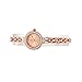 GEORGE SMITH 22 mm Austrain Crystals Rose Gold Dial Women's Wrist Watch for Ladies with Stainless Steel Band