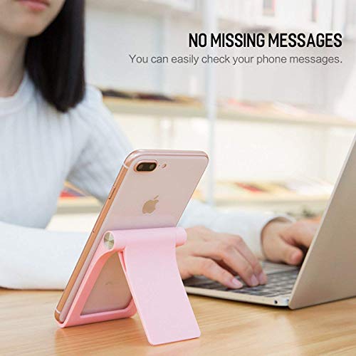 Alimu Cell Phone Stand Holder Desk Dock Compatible Phone X 8 7 6 Plus XS XR Max 6S 5,Pad Mini Pro Air, Samsung Galaxy S10 S9 S8 S7 Edge Plus S6, Foldable Smartphone Holder for Desktop Adjustable