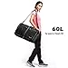 Gonex 60L Packable Travel Duffle Bag Foldable Duffel Bags for Luggage Gym Sports Camping Travelling Cycling Storage Shopping Water & Tear Resistant Gray