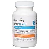 UpSpring Baby Milkflow Shatavari Capsules 500 mg Concentrated Formula Promotes Lactation, 60 Pills