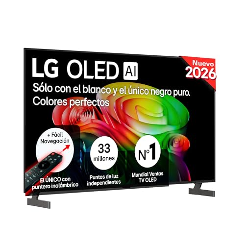 OLED65B65LA - TV 65", 4K OLED AI B6, Smart TV, WebOS 26, Procesador α8 AI Gen3, VRR 120Hz, Sin Reflejos al 98,3%, Dolby Vision y Atmos, Alexa/Google Assistant, Gris Oscuro