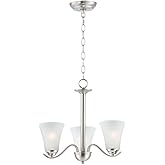 Maxim Vital-3 Light Chandelier-20 Inches Wide by 18 inches high-Satin Nickel Finish