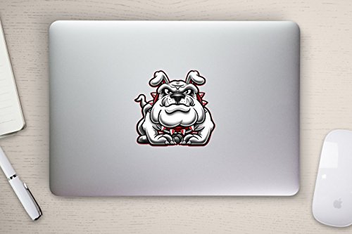 Bulldog Standing Cartoon Vinyl Decal Bumper Sticker For Laptops Cars Trucks Windows Etc.