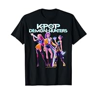 Kpop Demon Hunters Halloween Huntrix Heroic Poses Group Shot T-Shirt