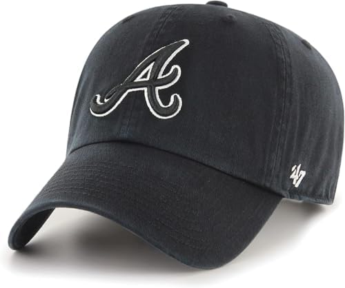 Amazon.com: 47 Brand MLB Black White Primary Logo Clean Up