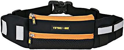 Yipinu Running Belt Waiste Pack Fits All Iphones and Most Android Phones. (Orange)