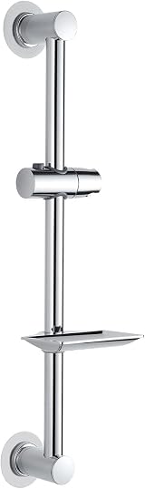 Ibergrif M20802-1 Shower Riser Rail 57cm No Drilling Chrome view 2