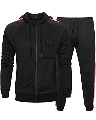 image for MACHLAB Men's Activewear Sports Jogging Sweat Suits Running TracksuitB