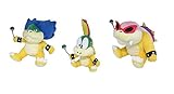 Sanei Super Mario Set of 3 Ludwig, Lemmy, Roy Koopa Plush