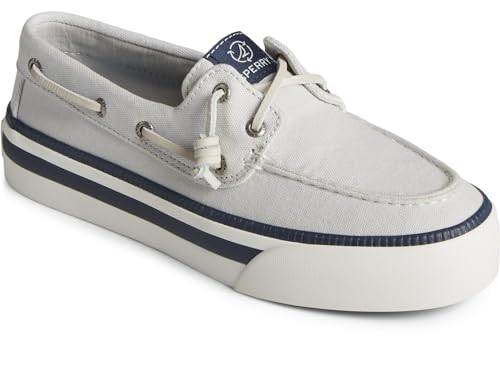 Sperry Ladies Footwear Women’s Bahama 3.0 Platform Sneaker, Grey, 8.5